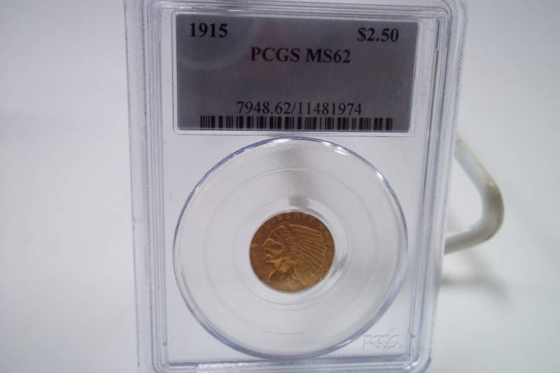 $2.5 1915 Gold Indian PCGS MS62