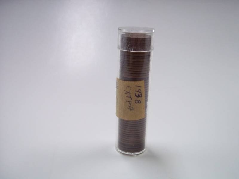 Tube of 1938 Pennies