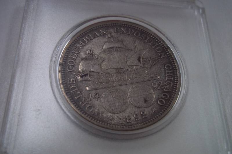 1892 Worlds Columbian Explosition Chicago Half Dollar