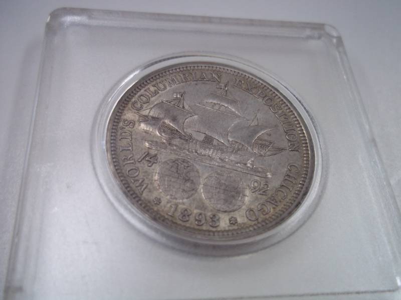1893 Worlds Columbian Explosition Chicago Half Dollar