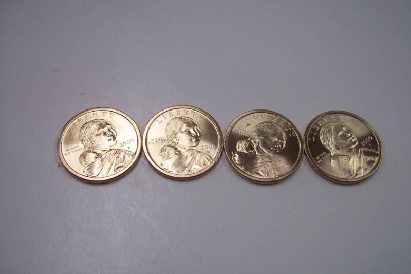 4 Sacagawea Dollar 2000 Error