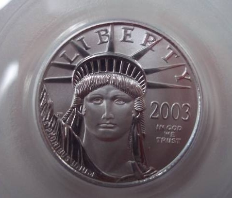 Platinum $25 2003 Eagle PCGS MS 69 14 oz. Platinum .9999