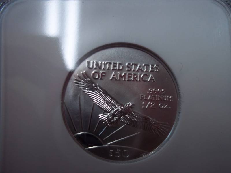 Platinum $50 2002 Eagle MS 69 12 oz. Platinum .9999