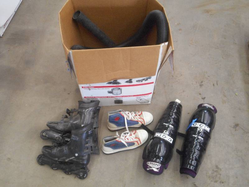 lot 61 image: Box Of Assorted Sporting Goods & Sh...