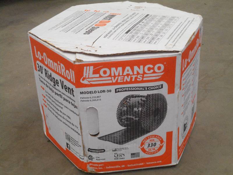 lot 84 image: Unused 30 Low Profile Ridge Vent ...
