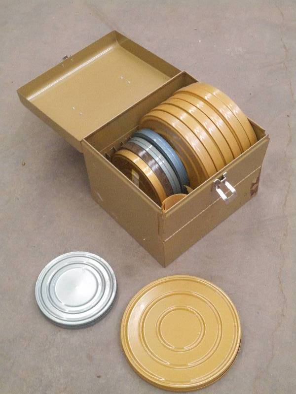 lot 106 image: Vintage Film Reel Case---Full ...