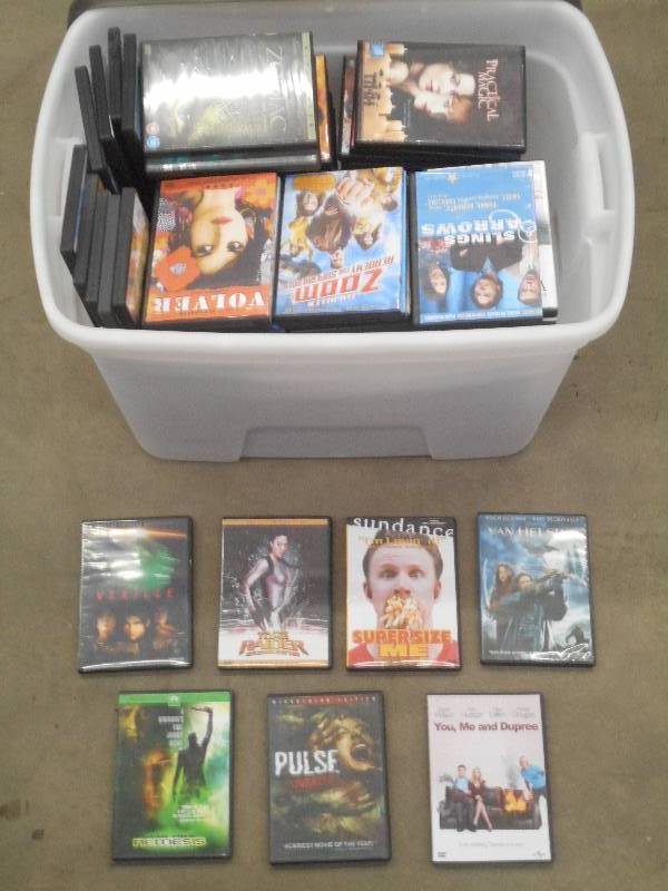 lot 109 image: Tote Of Assorted DVD Movies---Full...
