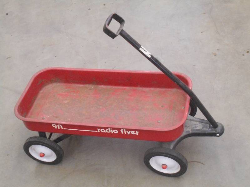 lot 111 image: Vintage Radio Flyer Steel Wagon ...