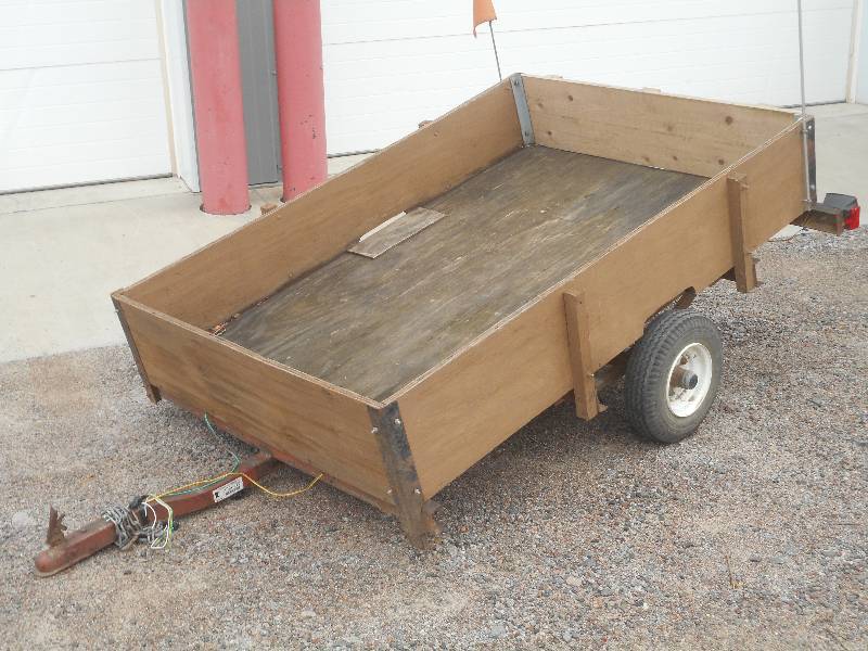 1990 Homemade Single Axle Utility Trailer Loretto Equipment 304 KBID