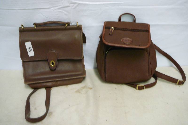 LEATHER BACKPACK &  SHOULDER BAG