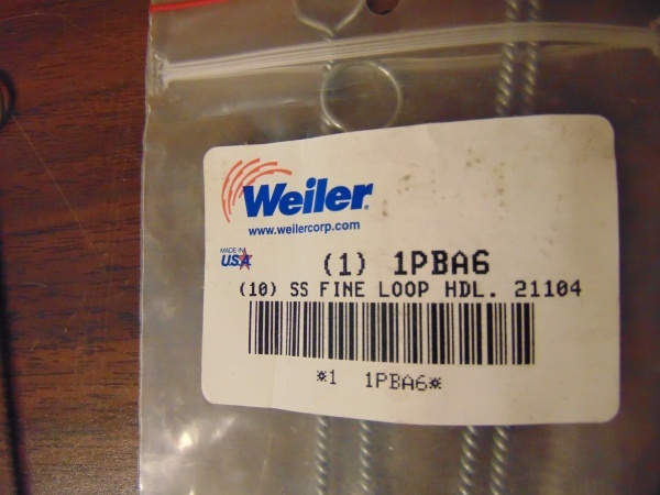 (2) Partial Bags of Stainless Steel Single Spiral Brush