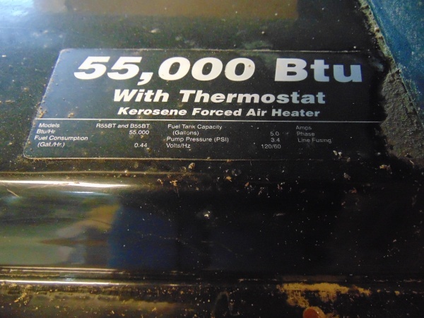 55,000 BTU Reddy Heater