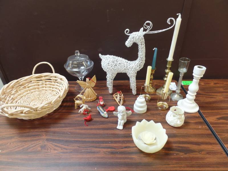 Christmas Ornaments and Candle Holders