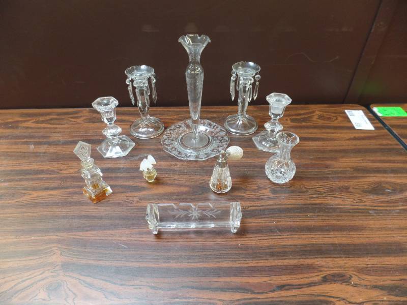 Vintage Glassware and Bedroom Accessories