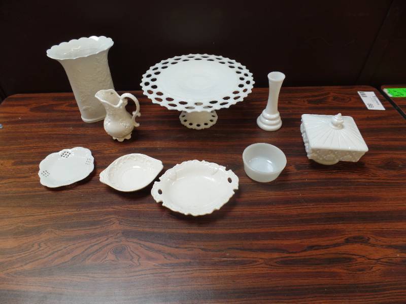 Ceramic and Milk Glass