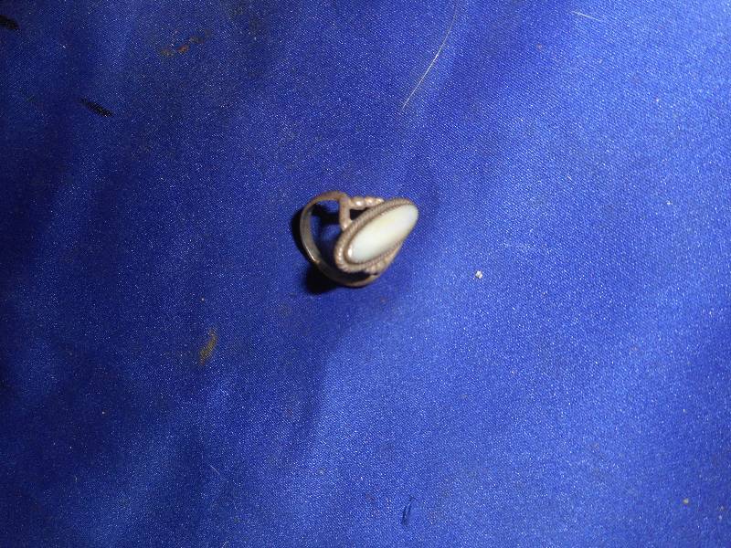 8 12 INCH OVAL STERLING  RING