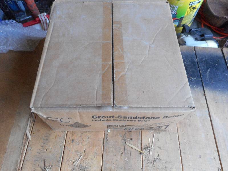 BOX OF BEIGE GROUT