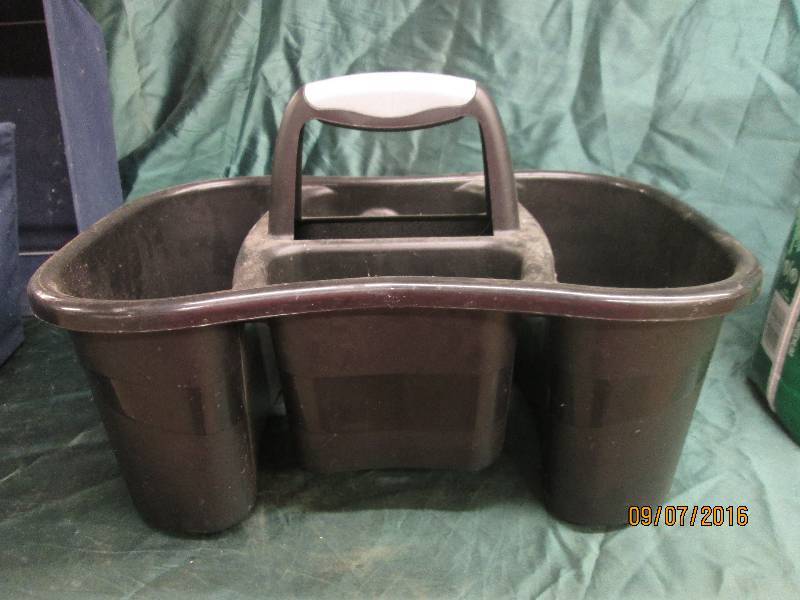 lot 15 image: 2 Blue Canvas Totes, 1 Black Shower...