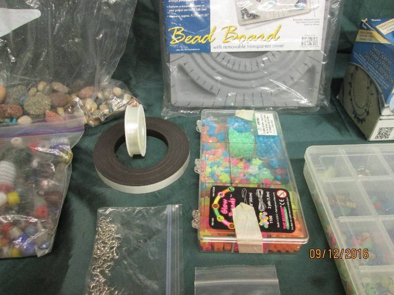 lot 24 image: Beads, Rocks,Pierced Earing Loops, ...