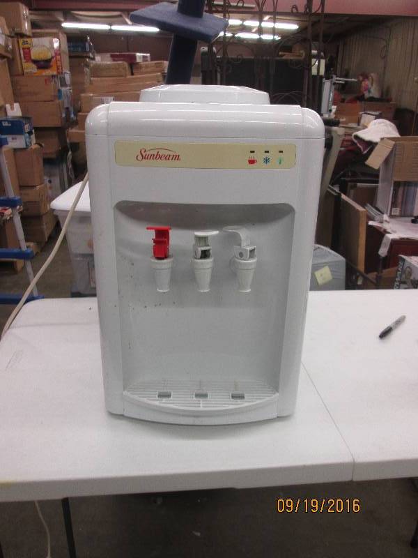 lot 48 image: sunbeam water dispenser hot , cold ...