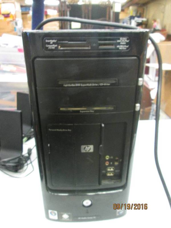 lot 58 image: hp media center pc windows vista , ...