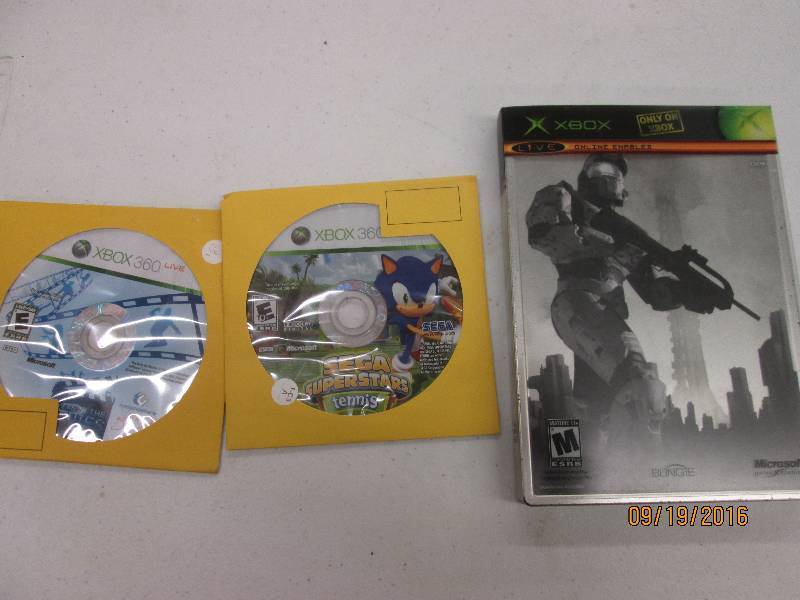 lot 63 image: 3 x box games halo 2, xbox 360 live...