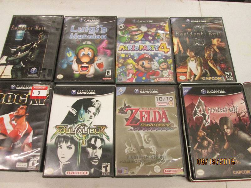 lot 64 image: 8 nintendo game cube games luigis ...