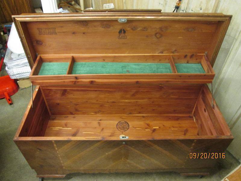 lot 75 image: old looking hope chest by lane, 46...