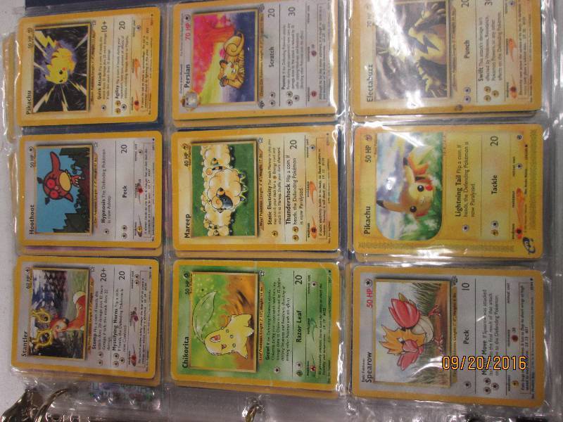 lot 83 image: pokemon cards blue 3 ring binder 9 ...