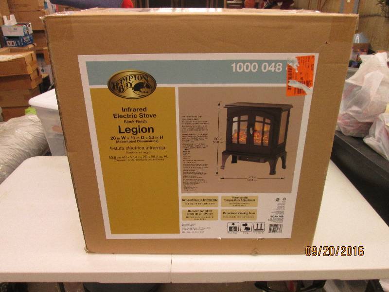 lot 90 image: Hampton bay infrared electric stove...