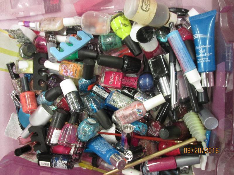 lot 141 image: lots and lots of nail poilish and f...
