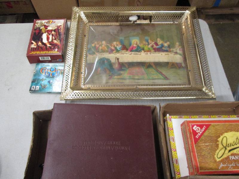 lot 223 image: lighted last supper wall hanging , ...