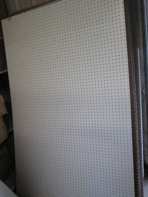 lot 243 image: 4 pcs 47 wide x 76 tall peg board...