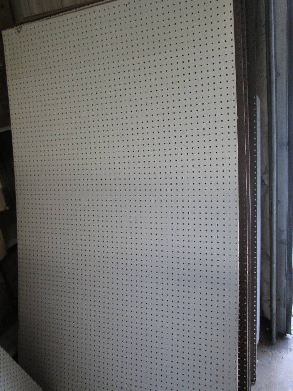 lot 244 image: 4 pcs 47 wide x76 tall peg board...