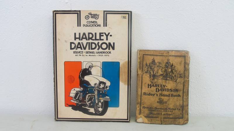lot 45 image: Vintage Harley Davidson Books