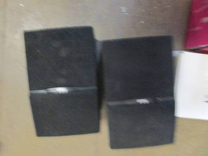 lot 59 image: 2 rca home surround speakers 1 new ...