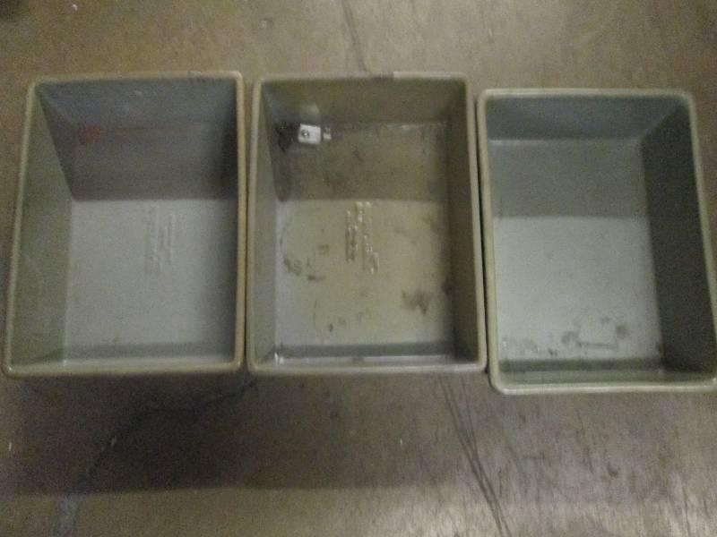 lot 70 image: 3 plastic green totes 13-12  long ...