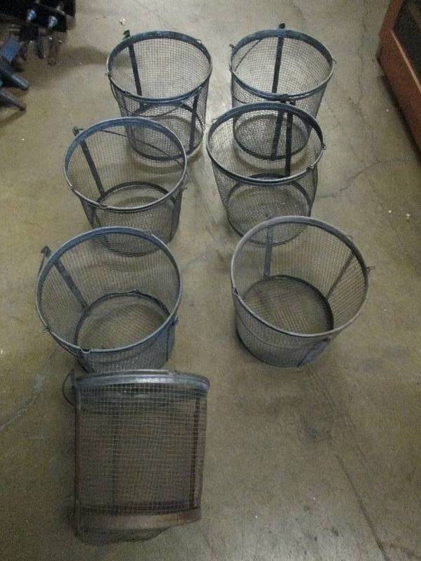 lot 72 image: 7 minnow strainers look like gallon...