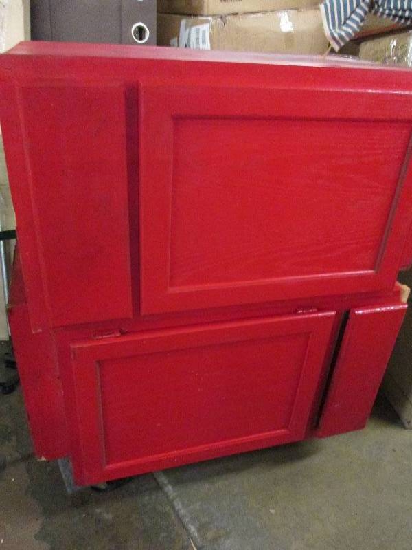 lot 113 image: 2 cabinets that have been painted r...
