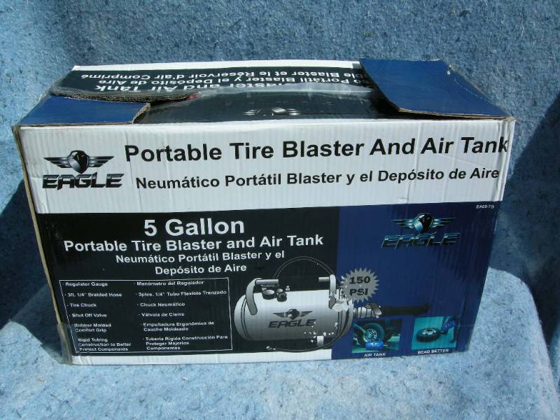 lot 24 image: Eagle Portable Tire BlasterAir Tank