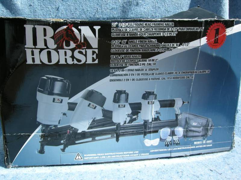 lot 29 image: Iron Horse 4 pc Nailer Combo
