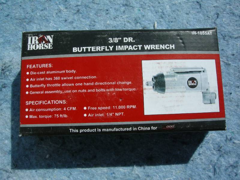 lot 36 image: Iron Horse 38 Butterfly Impact Wrench