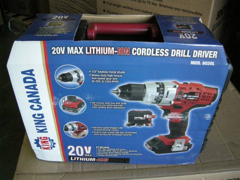lot 73 image: King 20v Cordless Drill Set