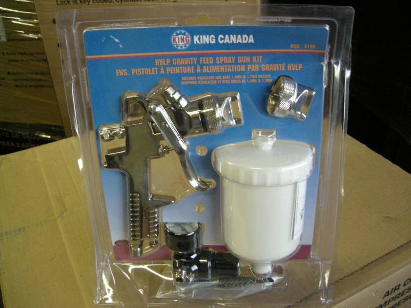 lot 91 image: King HVLP Spray Gun Kit