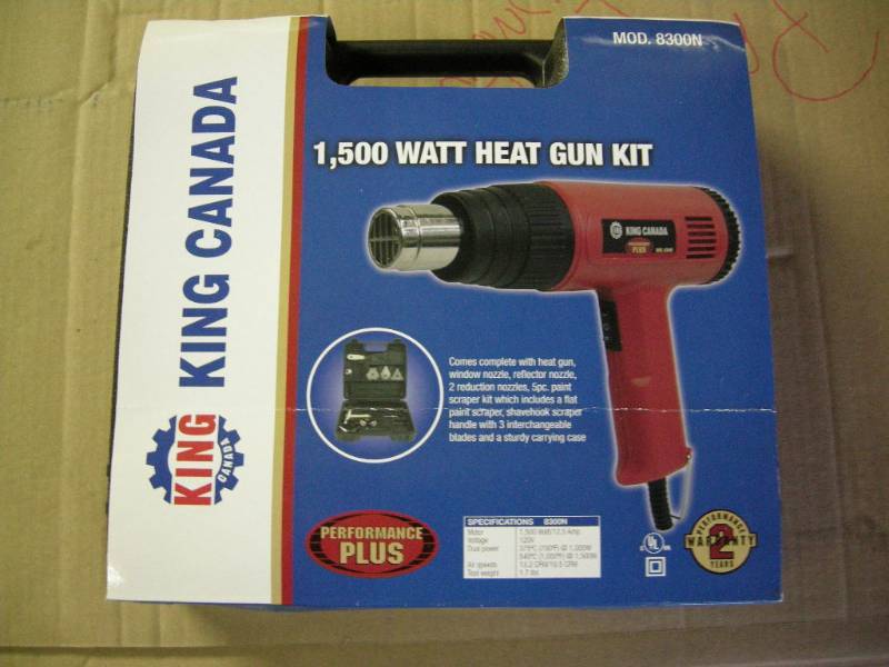 lot 87 image: King 1500 Watt Heat Gun Kit