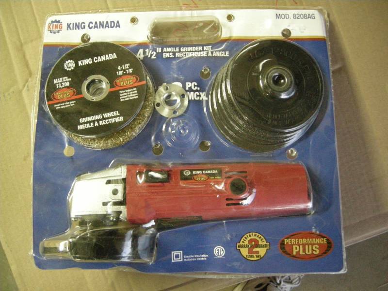 lot 86 image: King 4-12 Angle Grinder Kit