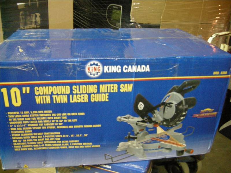 lot 76 image: King 10 Compound Sliding Miter Saw