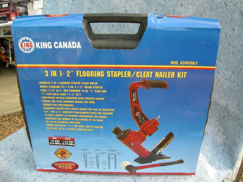 lot 82 image: King 3-in-1 Flooring StaplerCleat Nailer Kit