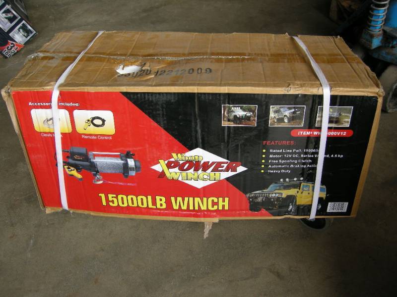 lot 105 image: Wood Power Winch 15,000 lb