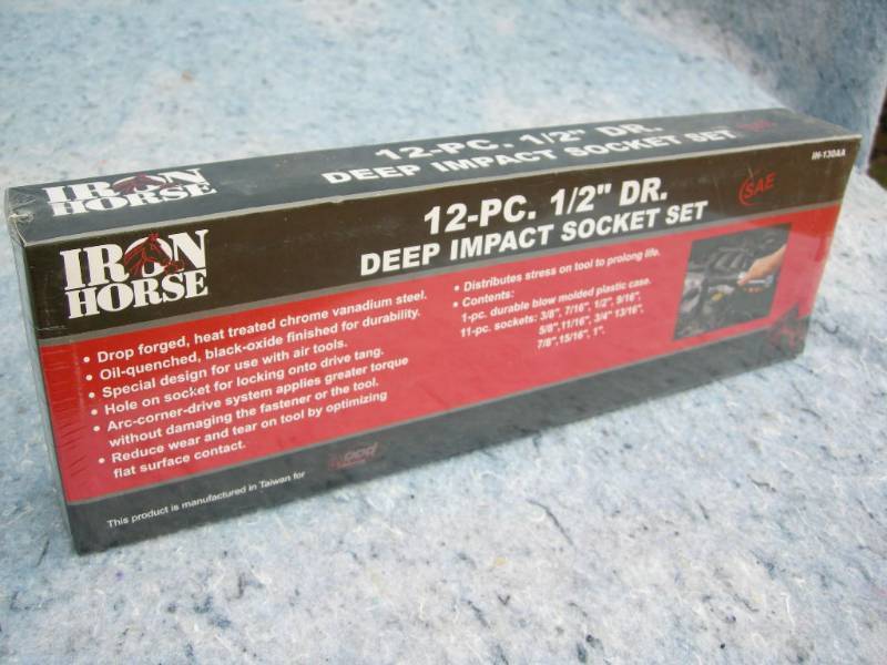 lot 119 image: Iron Horse Deep Impact Socket Set